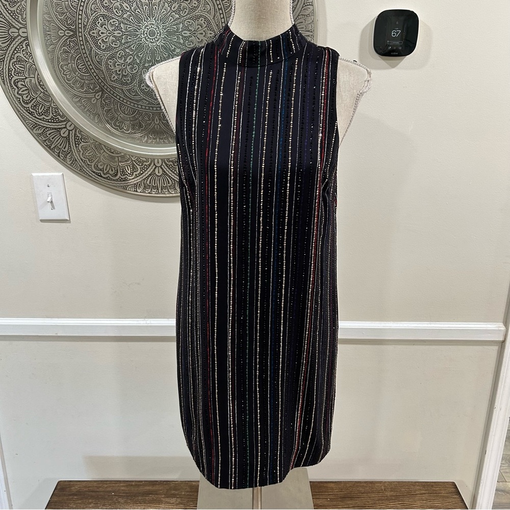 Trina Turk multi sequined vertical dress – Size 4 - Picture 3 of 11